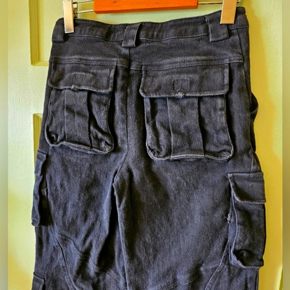 I.AM.GIA black wide leg cargo pants Y2K 90s mall goth - Picture 7 of 9